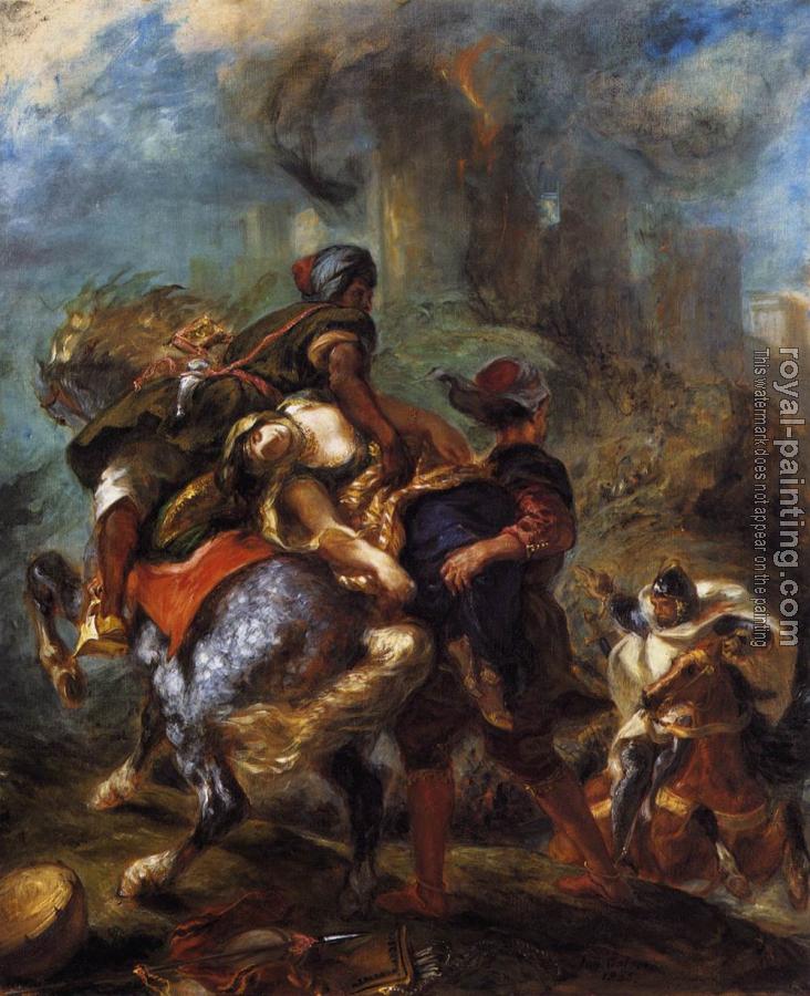 Eugene Delacroix : The Abduction of Rebecca